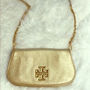 Tory Burch gold cross body